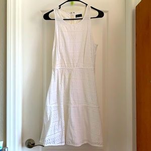 Gap White Tank Top Knee-Length Dress Size 0